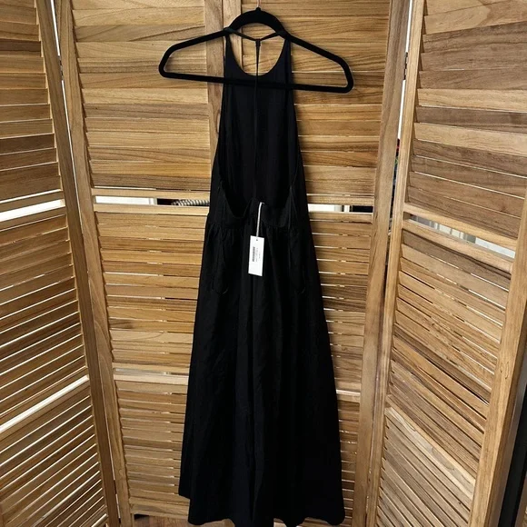 NWT Reformation Percy Linen Dress in black size 2